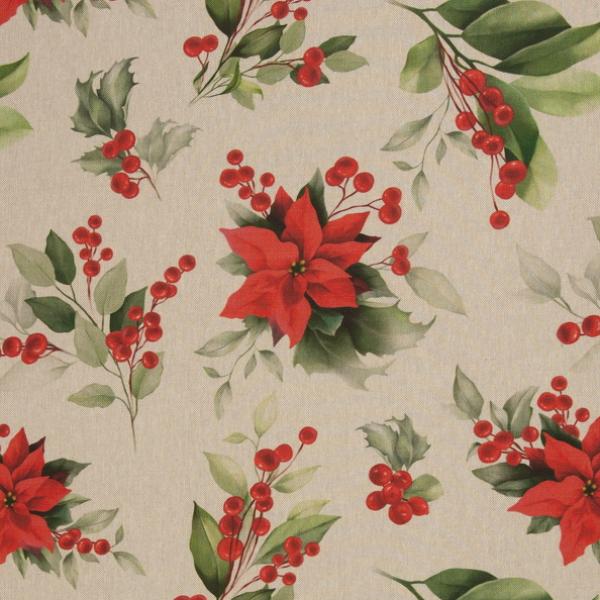 Dekostoff Christmas - Weihnachtsstern